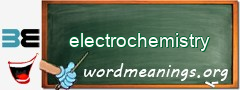 WordMeaning blackboard for electrochemistry